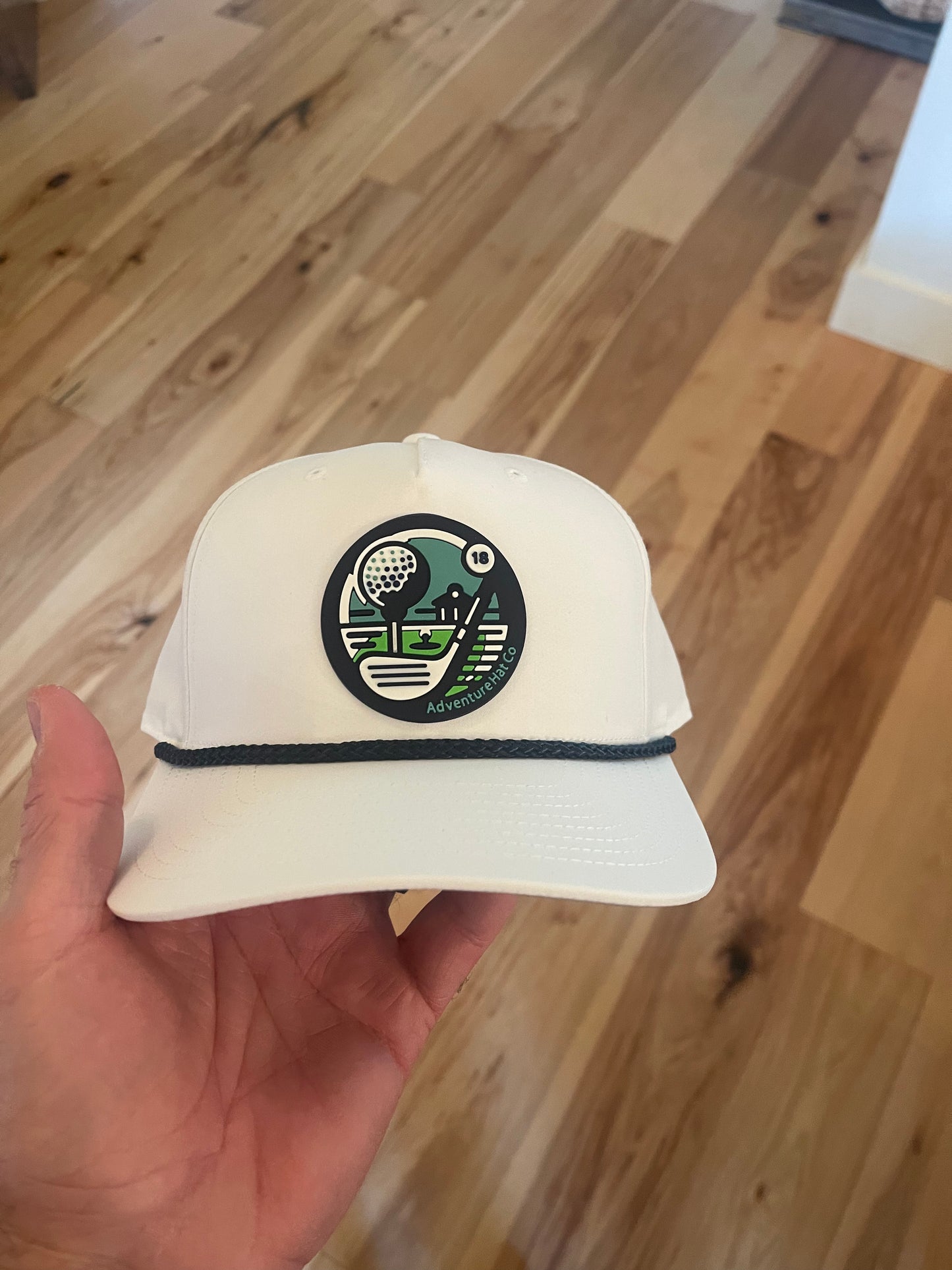 Adventure Hat Co Golf Rope Hat With PVC (Rubber) Patch